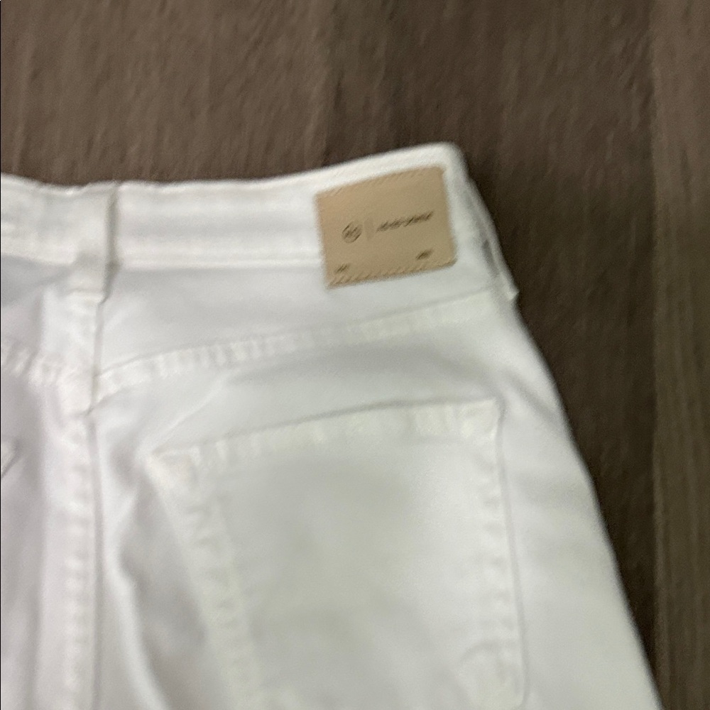 Ag Adriano Goldschmied White Slim Straight Women's Jeans - Picture 5 of 6